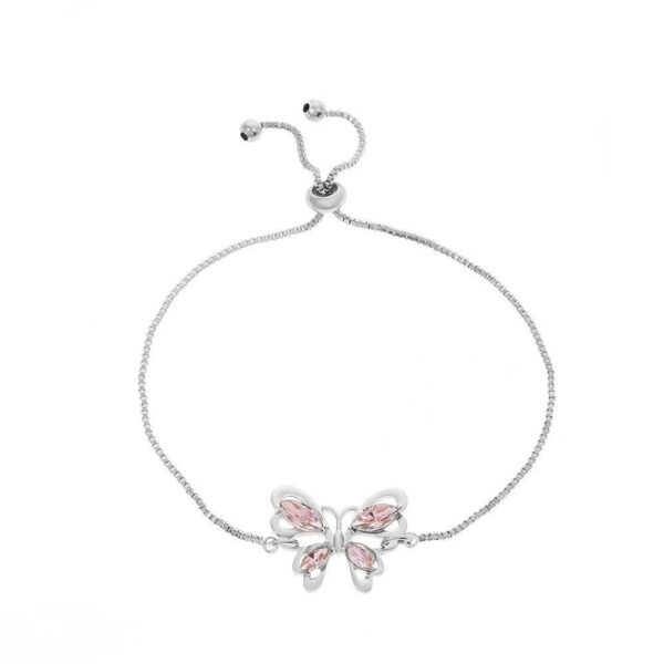 Butterfly/Box Chain Hand Bracelet - Image 3