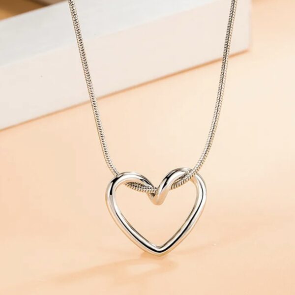 Silver Heart Necklace - Image 5